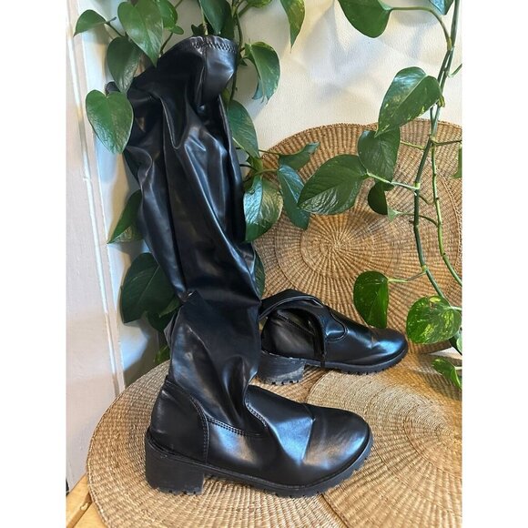 Women’s size 8 black long boots - Picture 1 of 10
